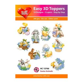 Hearty Crafts - Easy 3D Toppers - Udstansede motiver m P�ske