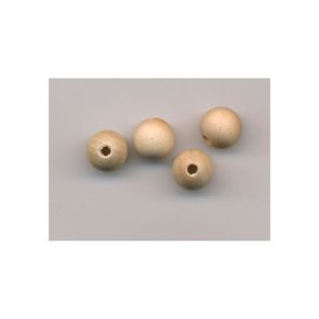 Tr�perler - 25mm - Natur-R� - 5stk