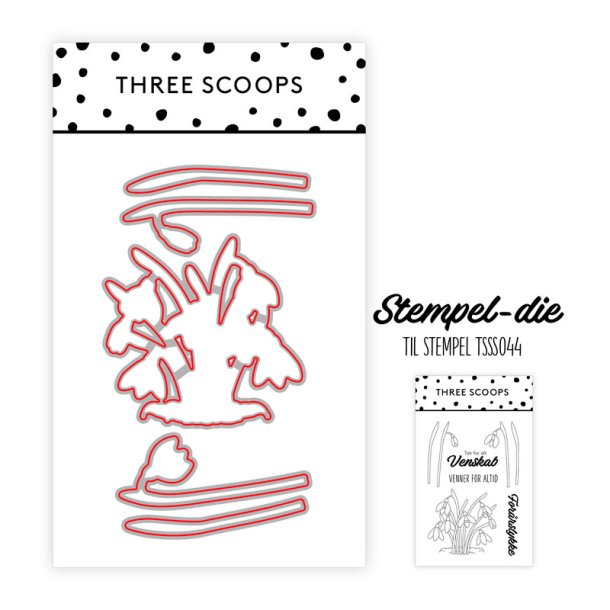 Three Scoops - Stempel + Die - Vintergk