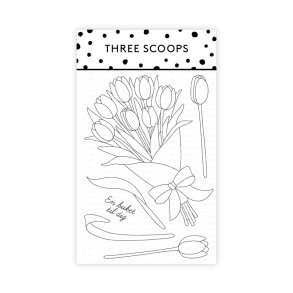 Three Scoops - Stempel - Tulipanbuket