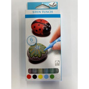 Sten Tusch basis farver - 6 Farver - 809645