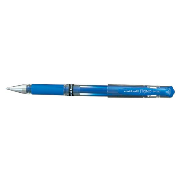 Uni-ball Signo Broad UM-153 - Kuglepen - Metallisk bl