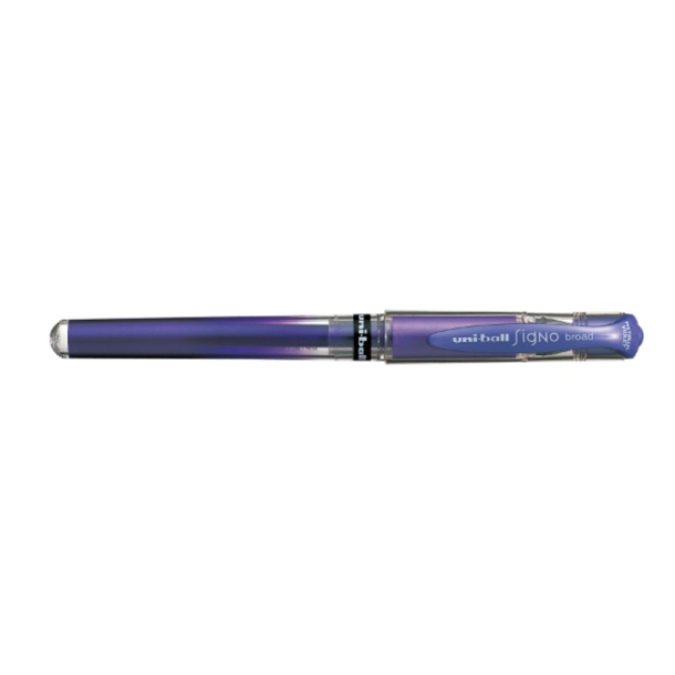 Uni-ball Signo Broad UM-153 - Kuglepen - Metallisk lilla