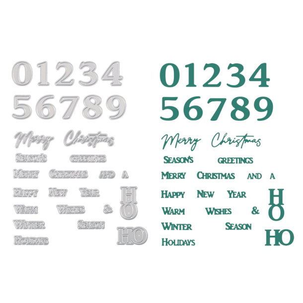 Vaessen Creative - Die - Tal og julehilsner