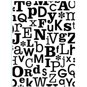 Vaessen Creative - Embossing Folder - ABC