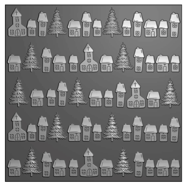 Vaessen Creative - Embossing folder - Juleby