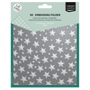 Vaessen Creative - Embossing folder - Stjerner
