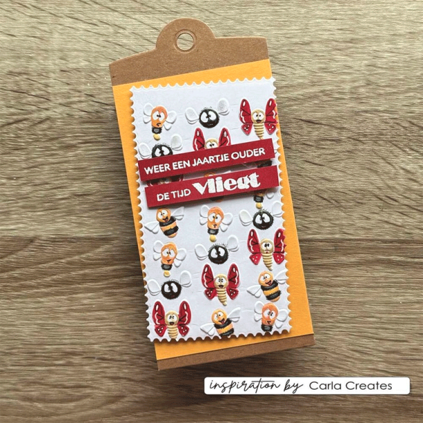 Vaessen Creative - Embossing folder - Zoom / Sommerfugle og bier