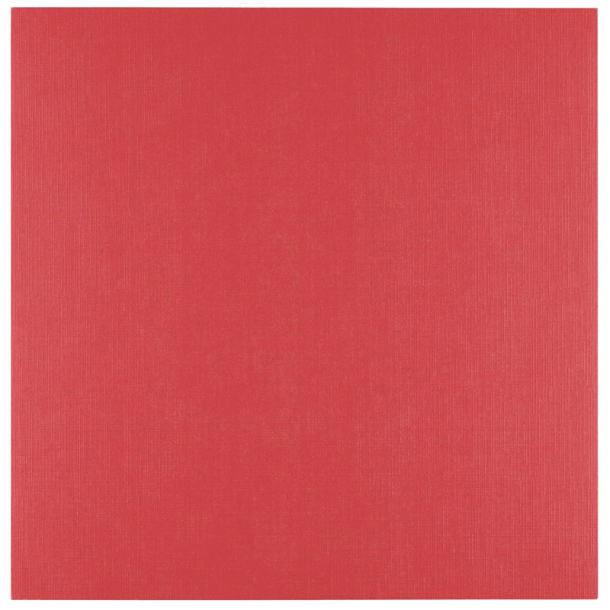 Vaessen - Florence - Linen karton 12'' - 250g - Poppy