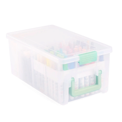 Vaessen Creative - Markers + Kort - Opbevaringsboks - 39 x 21 x 16 cm