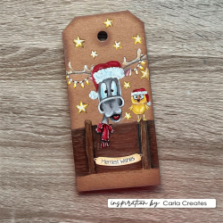 Vaessen Creative - Stempel - Rensdyr med lyskde