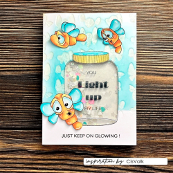 Vaessen Creative - Stempel - Firefly / Ildflue