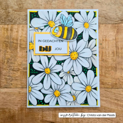Vaessen Creative - Stempel - Background Flowers / Baggrund blomster