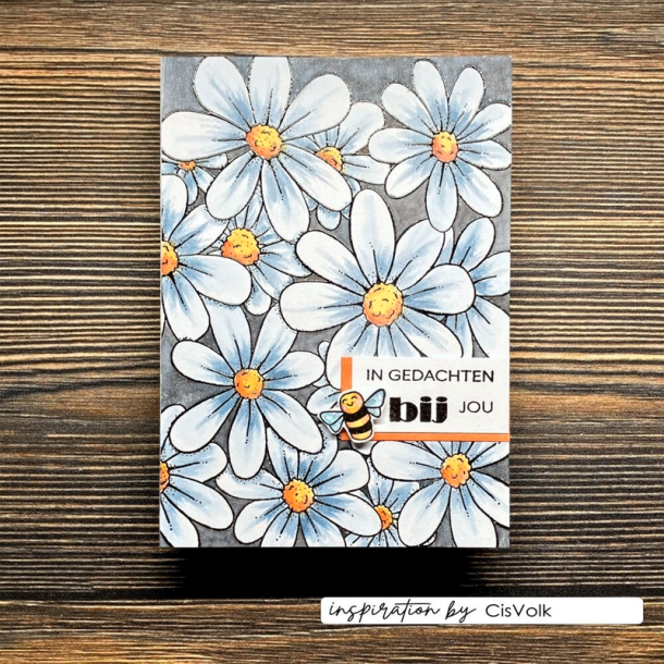 Vaessen Creative - Stempel - Background Flowers / Baggrund blomster