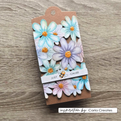 Vaessen Creative - Stempel - Background Flowers / Baggrund blomster