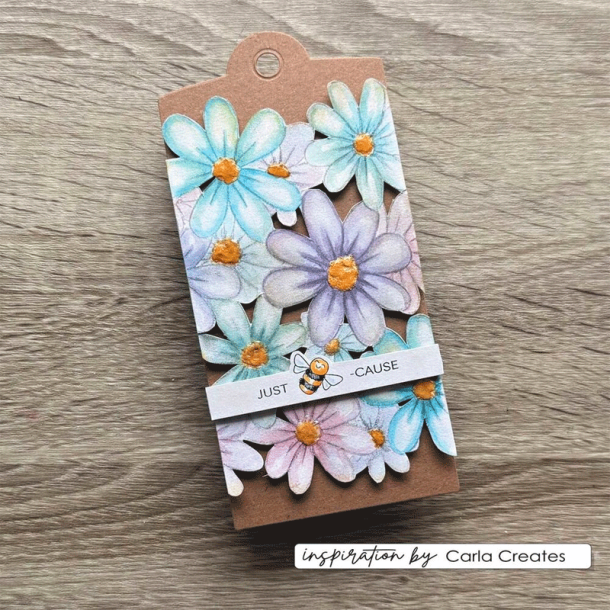 Vaessen Creative - Stempel - Background Flowers / Baggrund blomster