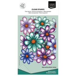 Vaessen Creative - Stempel - Background Flowers / Baggrund blomster