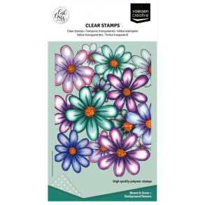 Vaessen Creative - Stempel - Background Flowers / Baggrund blomster