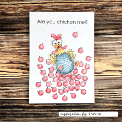 Vaessen Creative - Stempel - Rensdyr og sne