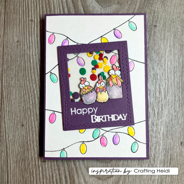 Vaessen Creative - Stempel - Rensdyr og sne