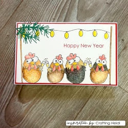 Vaessen Creative - Stempel - Rensdyr og sne