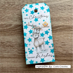 Vaessen Creative - Stempel - Rensdyr og sne