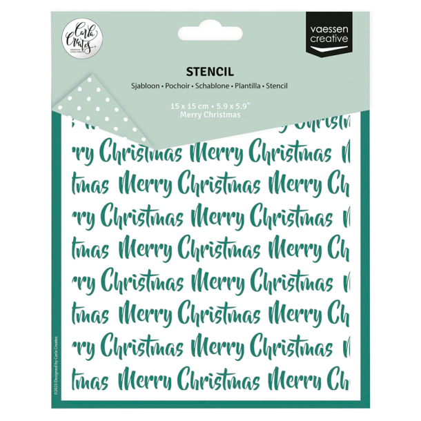 Vaessen Creative - Stencil - Merry Christmas