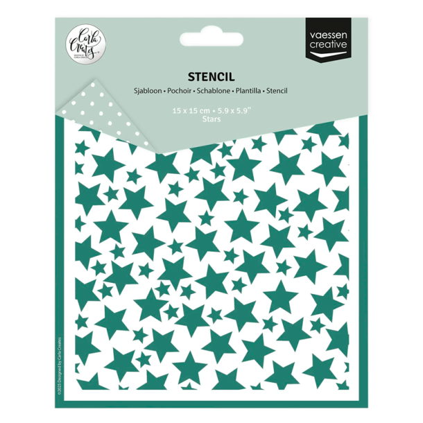 Vaessen Creative - Stencil - Stjerner