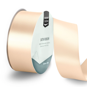 Vaessen Creative - Satinb�nd - 20 m - 3,8 cm - Ivory