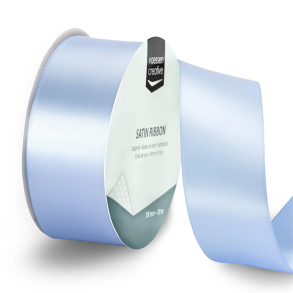 Vaessen Creative - Satinb�nd - 20 m - 3,8 cm - Light Blue