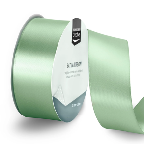 Vaessen Creative - Satinb�nd - 20 m - 3,8 cm - Sage Green