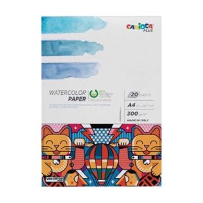 CARIOCA PLUS - Vandfarve blok 300g - A4 - 20 sider