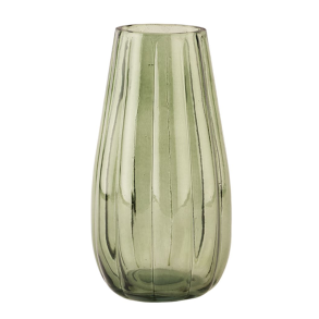 Vase - Glas - 23 x 12 cm - Gr�n