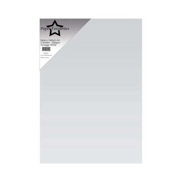 Paper Favourites - Vellum - Vintage White - A4