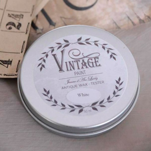 Jeanne d'Arc Living, Vintage Voks - Hvid - 40g