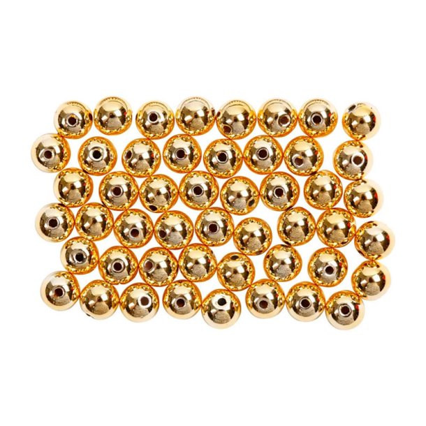 Voksperler - Guld - 6mm - 50 stk