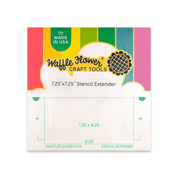 Waffle Flower - 725x725" Stencil Extender