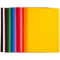 Blgepap - 15 Ark - Forskellige Farver - 25x35 cm - 80 g