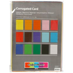 Blgepap - 15 Ark - Forskellige Farver - 25x35 cm - 80 g