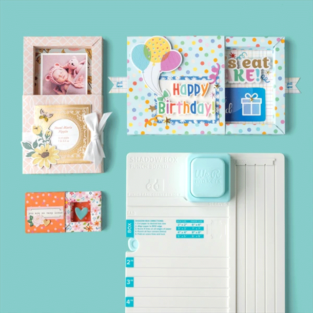 We R Makers - Shadow Box Punch Board