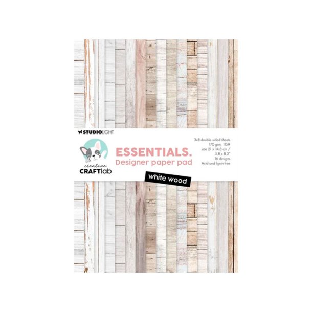 Studio Light - Blok - A5 - White wood