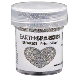 WOW! Embossing Powder - Earth Sparkles - Glitter - Prism Silver