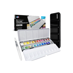 Zieler - Akvarelfarve s�t - Metallic - 24 stk