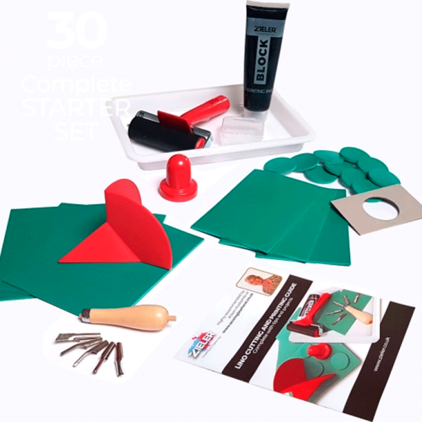 Zieler - Linoleumstryk - Starterst - 30 dele