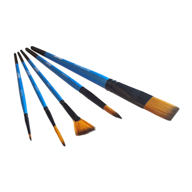 Zieler - Pensler til akvarelmaling - 5 stk