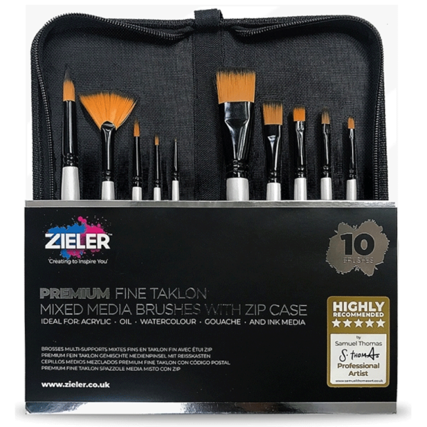 Zieler - Pensler til mixed media - 10 stk