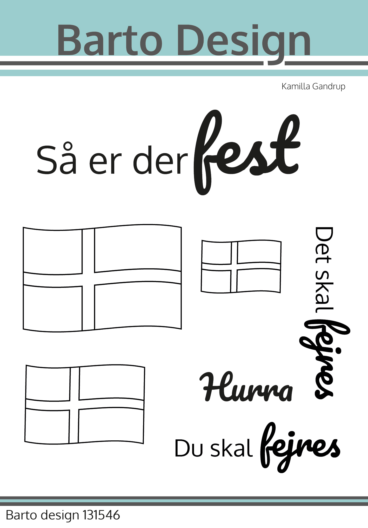 Barto Design Stempel - Så der fest Kort & Scrap - Gavlhuset