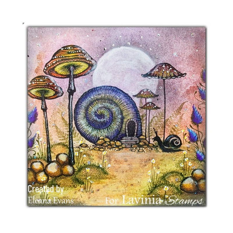 Lavinia - Stempel - Thistlecap Mushrooms - Kort & Scrap - Gavlhuset