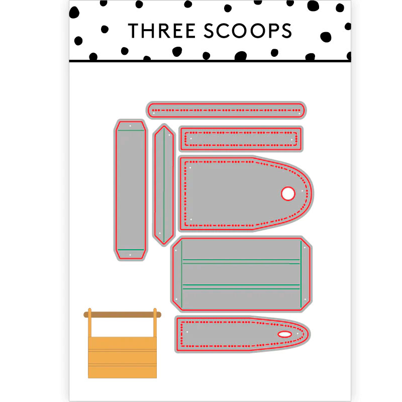 Three Scoops Die Værktøjskasse Kort & Scrap Gavlhuset